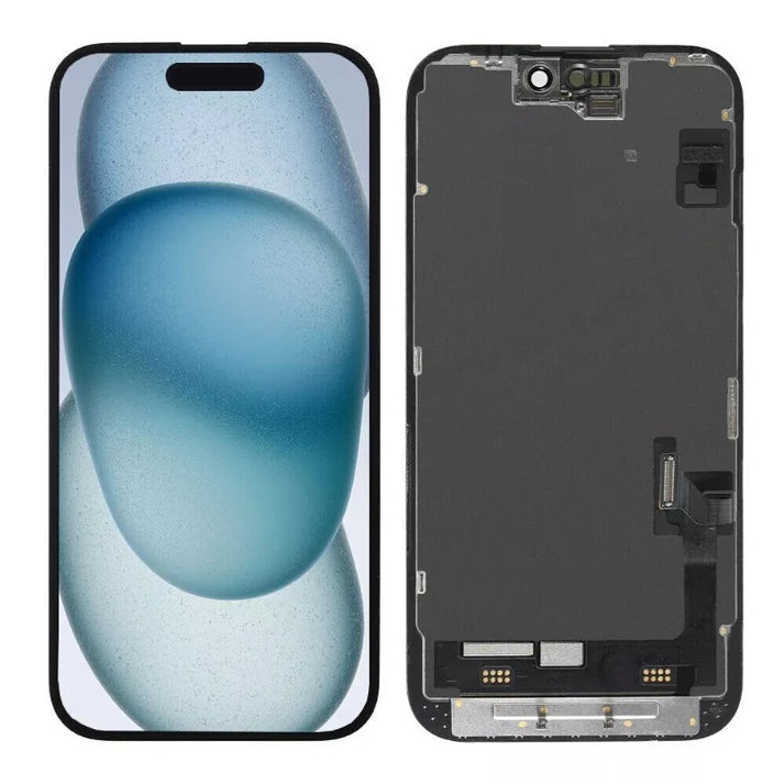 Replacement Lcd Screen For iPhone 15 Black Hard Oled